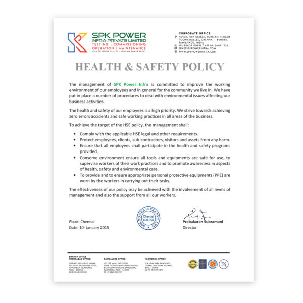 Health & Safety