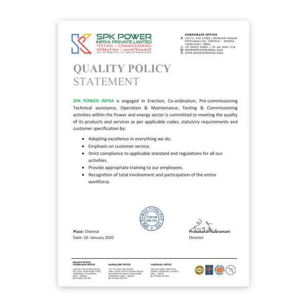 Quality Policy